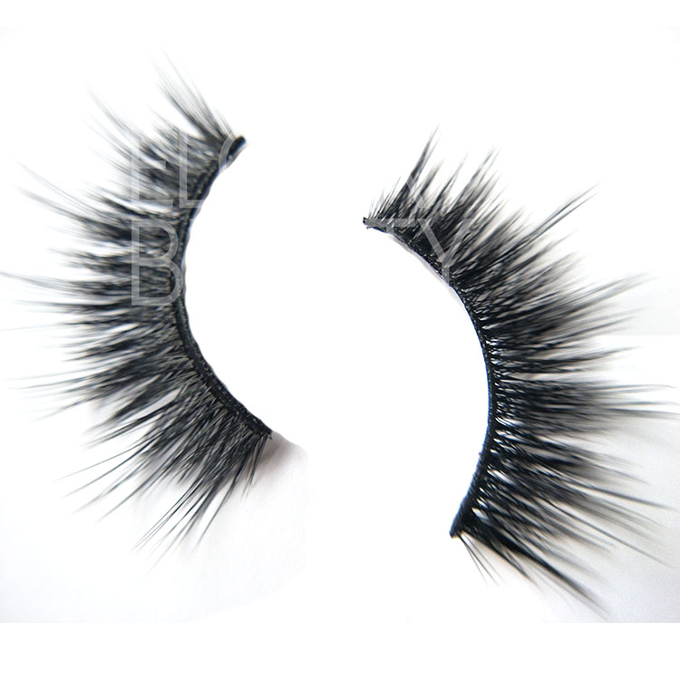 Private label 3D faux mink strip false lashes angel wing China EL41